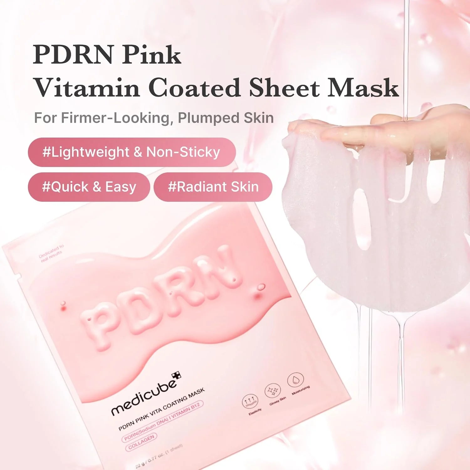 Medicube- PDRN Pink Vita Coating Mask