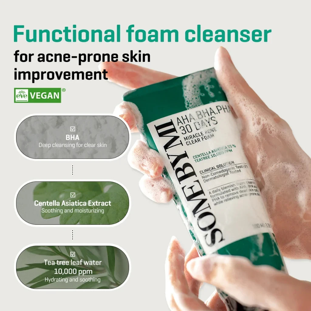 MIRACLE ACNE CLEAR FOAM Cleanser 100 ML